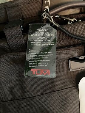 Tumi Choc Brn Vintage Luggage - Tri-fold Garment Carrier #0236B3